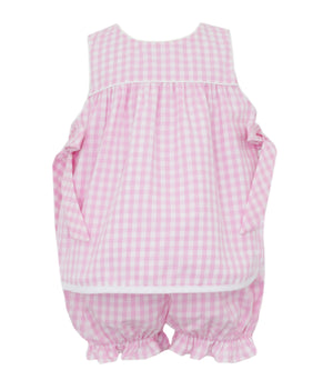 Pink Gingham Bloomer Set Pink Gingham Bloomer Set