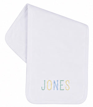 Name Embroidered Burp Cloth Name Embroidered Burp Cloth