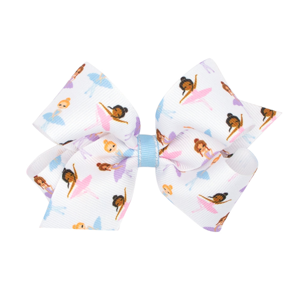 Medium Grosgrain Bow - Ballerina