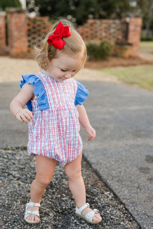 Liza Bubble - Stars & Check Patriotic *Preorder* Liza Bubble - Stars & Check Patriotic *Preorder*