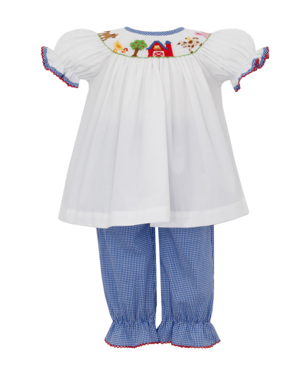 Farm Smocked Pants Set