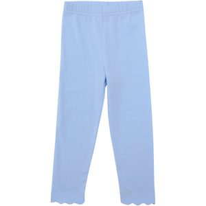 Scallop Leggings - Light Blue Scallop Leggings - Light Blue