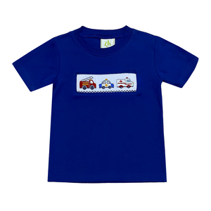First Responders Smocked Shirt First Responders Smocked Shirt