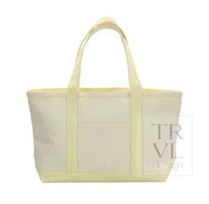 Medium Tote Bag - Buttercup Gingham Medium Tote Bag - Buttercup Gingham
