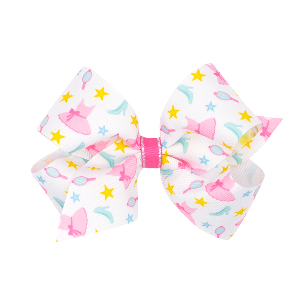 Medium Grosgrain Bow - Princess