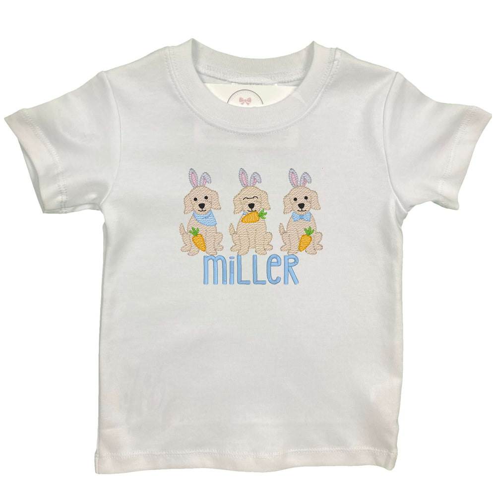 Puppy Easter Embroidered Shirt