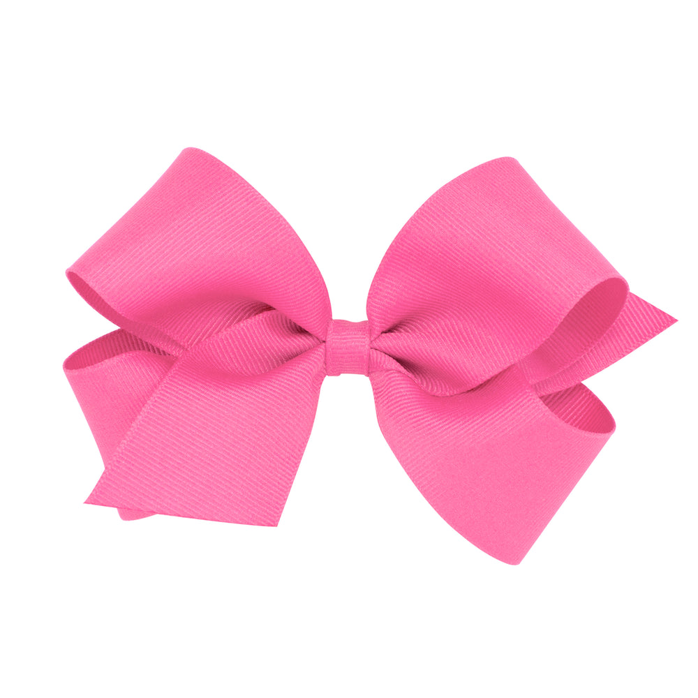 Medium Grosgrain Bow - Hot Pink