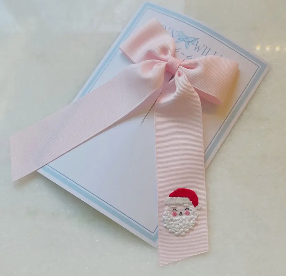 Santa Claus Streamer Bow - Medium