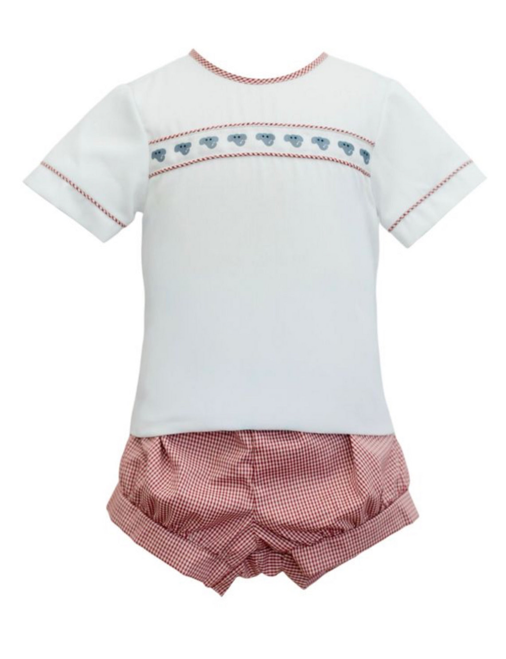 Crimson Elephant Short Set