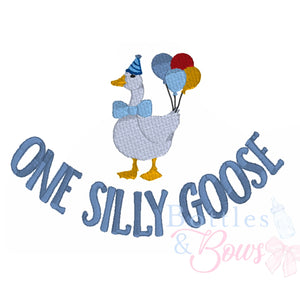 One Silly Goose Embroidery Design One Silly Goose Embroidery Design