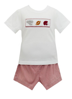Crimson Gingham Spirit Trio Short Set Crimson Gingham Spirit Trio Short Set