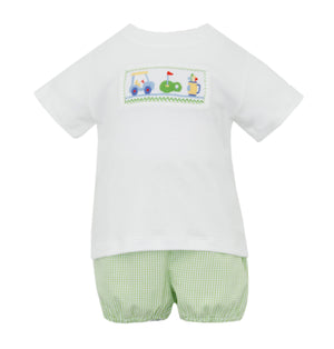 Golf Smocked Short Set Golf Smocked Short Set