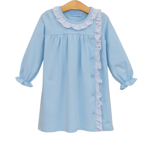 Lucille Dress - Light Blue Bitty Dot Lucille Dress - Light Blue Bitty Dot