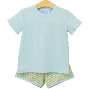 Thomas Short Set - Light Blue Stripe/Mint Thomas Short Set - Light Blue Stripe/Mint