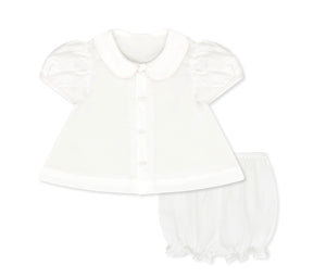 Blessings White Batiste Bloomer Set Blessings White Batiste Bloomer Set