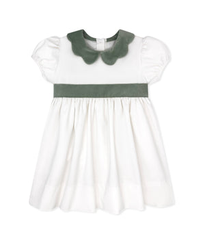 Blakely Band Dress - White Velvet Blakely Band Dress - White Velvet
