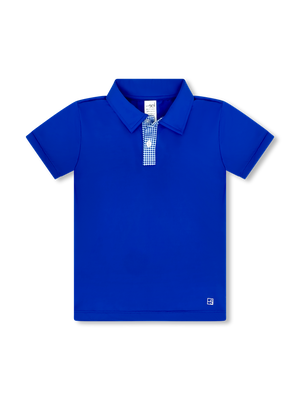 Parker Polo - Royal Minigingham Parker Polo - Royal Minigingham