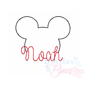 Mouse Head Embroidery Design Mouse Head Embroidery Design