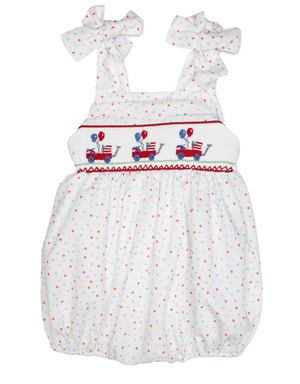 Patriotic Smocked Bubble Patriotic Smocked Bubble