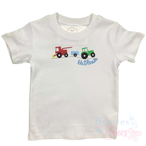 Farm Vehicles Embroidered Shirt Farm Vehicles Embroidered Shirt