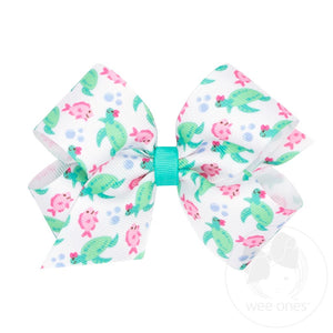 Medium Beach Theme Hair Bow Medium Beach Theme Hair Bow