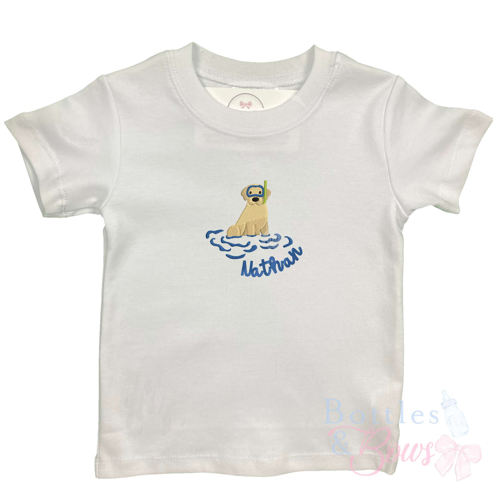 Snorkel Puppy Embroidered Shirt