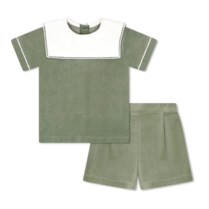 Christian Short Set - Green Velvet Christian Short Set - Green Velvet