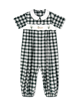 River Romper - Green Check River Romper - Green Check