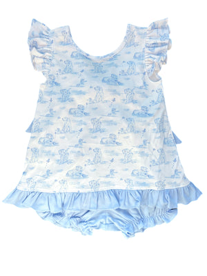 Mae Bloomer Set - Puppy Print Mae Bloomer Set - Puppy Print