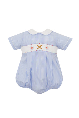 Baseball Smocked Bubble Baseball Smocked Bubble