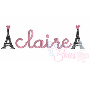 Eiffel Mouse Embroidery Design Eiffel Mouse Embroidery Design