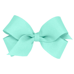 Mini Grosgrain Bow - Aqua Mini Grosgrain Bow - Aqua