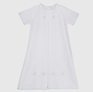 Puppy Daygown - White/Blue Puppy Daygown - White/Blue