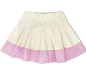 Amber Skort - Sunshine Yellow Ministripe, Cotton Candy Pink Amber Skort - Sunshine Yellow Ministripe, Cotton Candy Pink