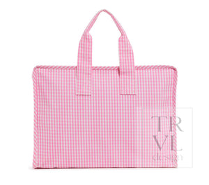 Overnight Tote - Gingham Pink Overnight Tote - Gingham Pink