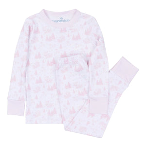 Holiday Toile Pajamas - Pink Holiday Toile Pajamas - Pink