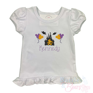 Mouse Halloween Embroidered Shirt Mouse Halloween Embroidered Shirt