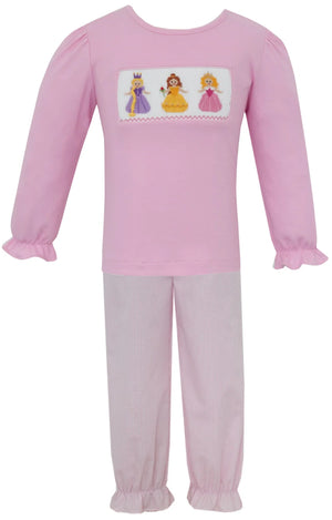 Princess Smocked Pants Set Princess Smocked Pants Set