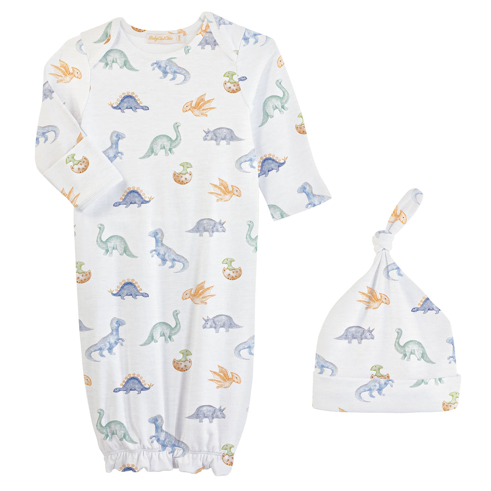 Baby Dino Gown & Hat