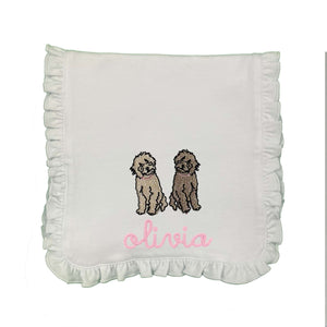 Doodle Embroidered Burp Cloth Doodle Embroidered Burp Cloth