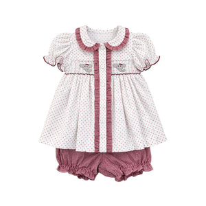 Ruby Smocked Bloomer Set - Smocked Elephants Ruby Smocked Bloomer Set - Smocked Elephants