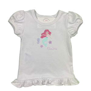 Mermaid Embroidered Shirt Mermaid Embroidered Shirt
