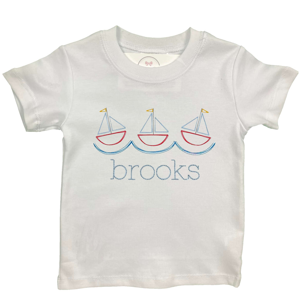 Sailboat Embroidered Shirt