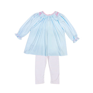 Bow Smocked Legging Set Bow Smocked Legging Set