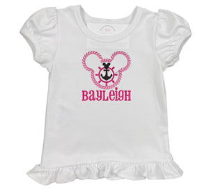 Mouse Sailor Embroidered Shirt Mouse Sailor Embroidered Shirt