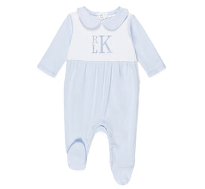 Initials Embroidered Footie Initials Embroidered Footie