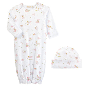 Baby Toys Gown & Hat - Pink Baby Toys Gown & Hat - Pink