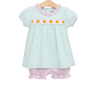 Pumpkin Ribbon Bloomer Set Pumpkin Ribbon Bloomer Set