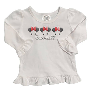 Mouse Ears Embroidered Shirt Mouse Ears Embroidered Shirt