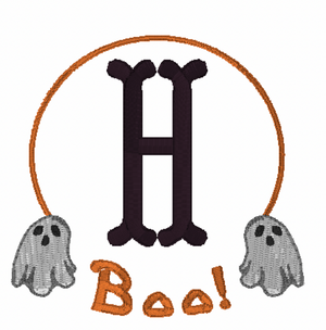 Ghost Frame Embroidery Design Ghost Frame Embroidery Design